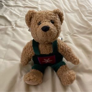 Hallmark Vintage Christmas 10” Kiss Kiss Bear Magnetic Kissing Mistletoe Plush